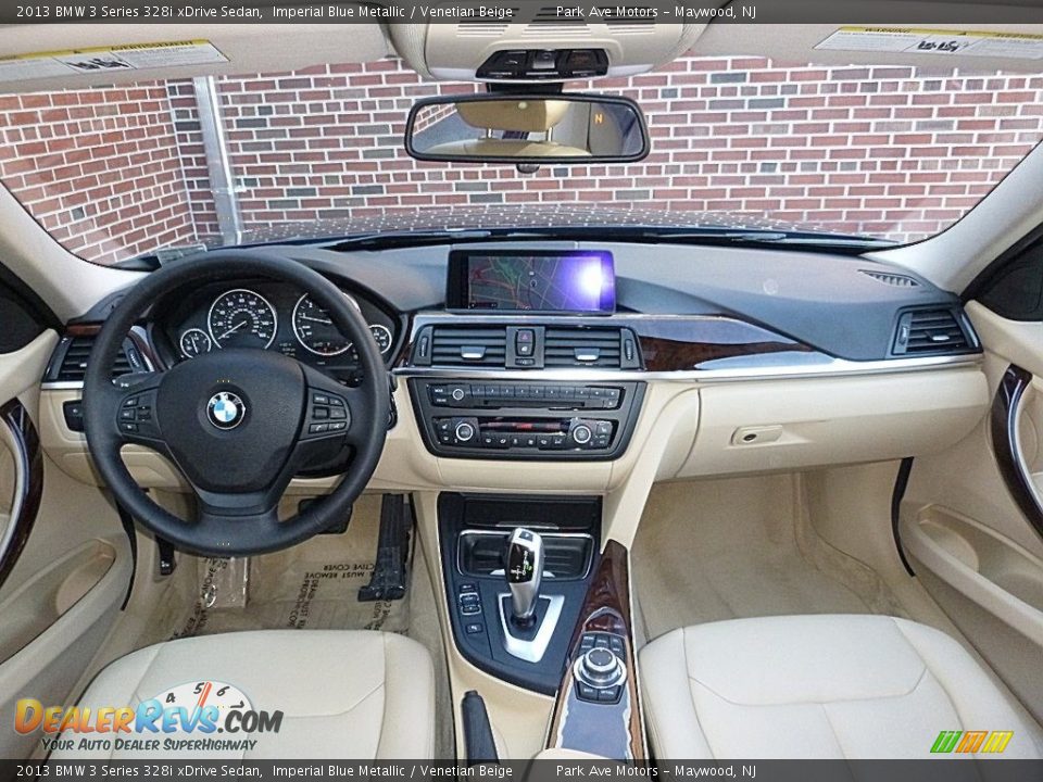 2013 BMW 3 Series 328i xDrive Sedan Imperial Blue Metallic / Venetian Beige Photo #25