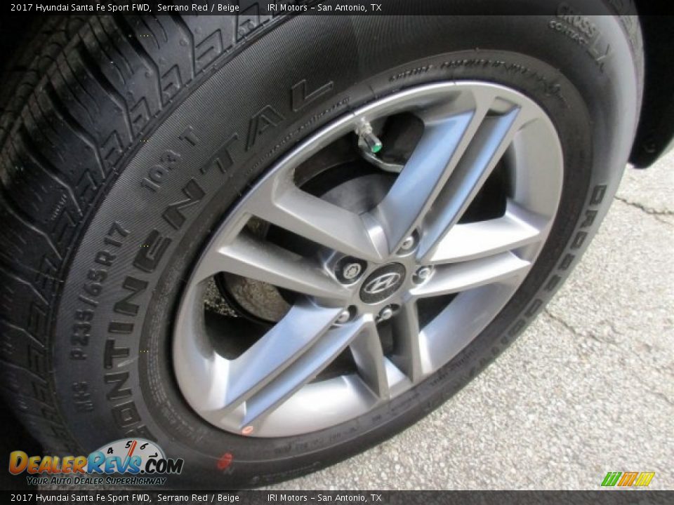 2017 Hyundai Santa Fe Sport FWD Serrano Red / Beige Photo #3