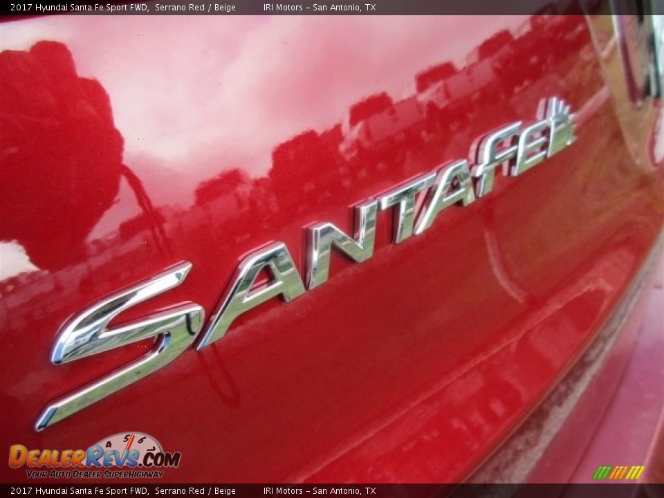 2017 Hyundai Santa Fe Sport FWD Serrano Red / Beige Photo #5
