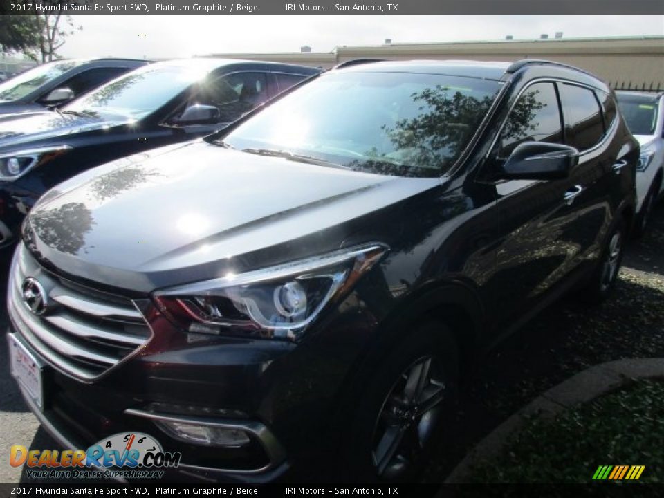 2017 Hyundai Santa Fe Sport FWD Platinum Graphite / Beige Photo #2
