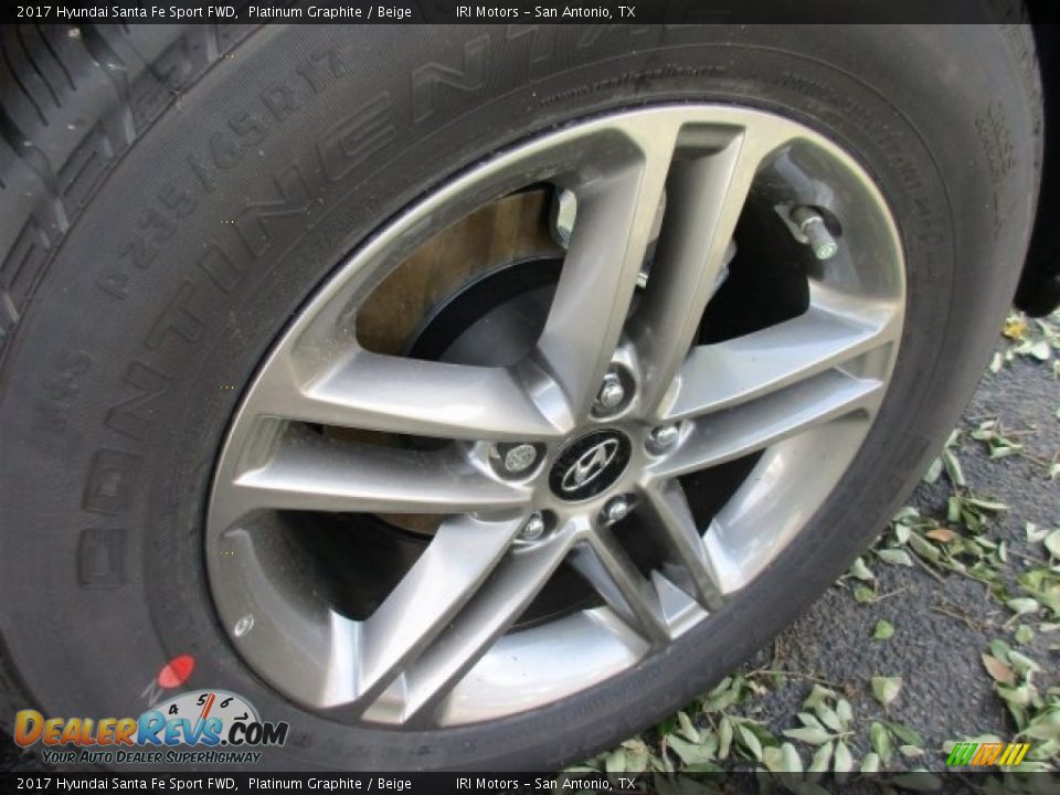 2017 Hyundai Santa Fe Sport FWD Platinum Graphite / Beige Photo #3