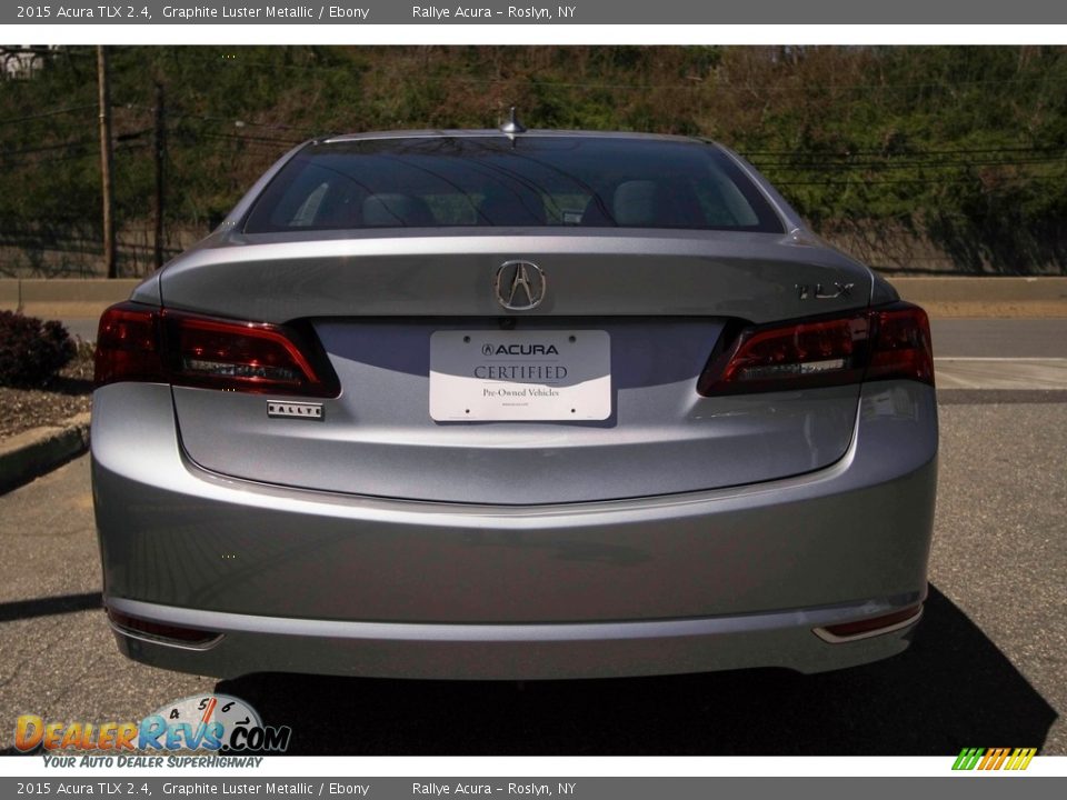 2015 Acura TLX 2.4 Graphite Luster Metallic / Ebony Photo #5
