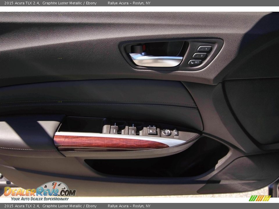 2015 Acura TLX 2.4 Graphite Luster Metallic / Ebony Photo #8