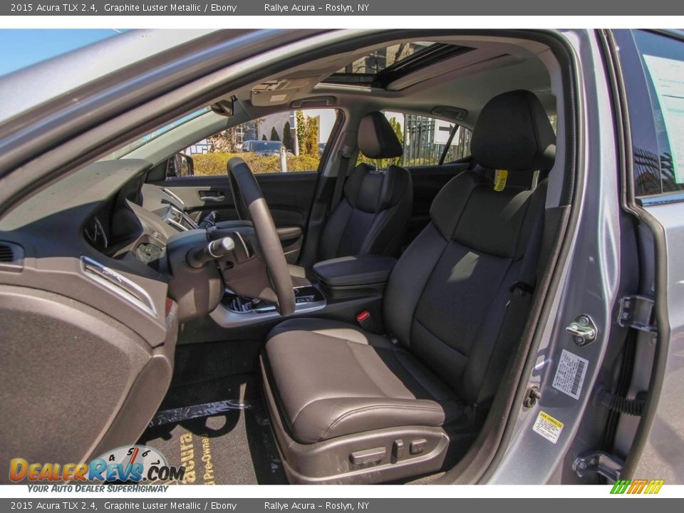 2015 Acura TLX 2.4 Graphite Luster Metallic / Ebony Photo #9