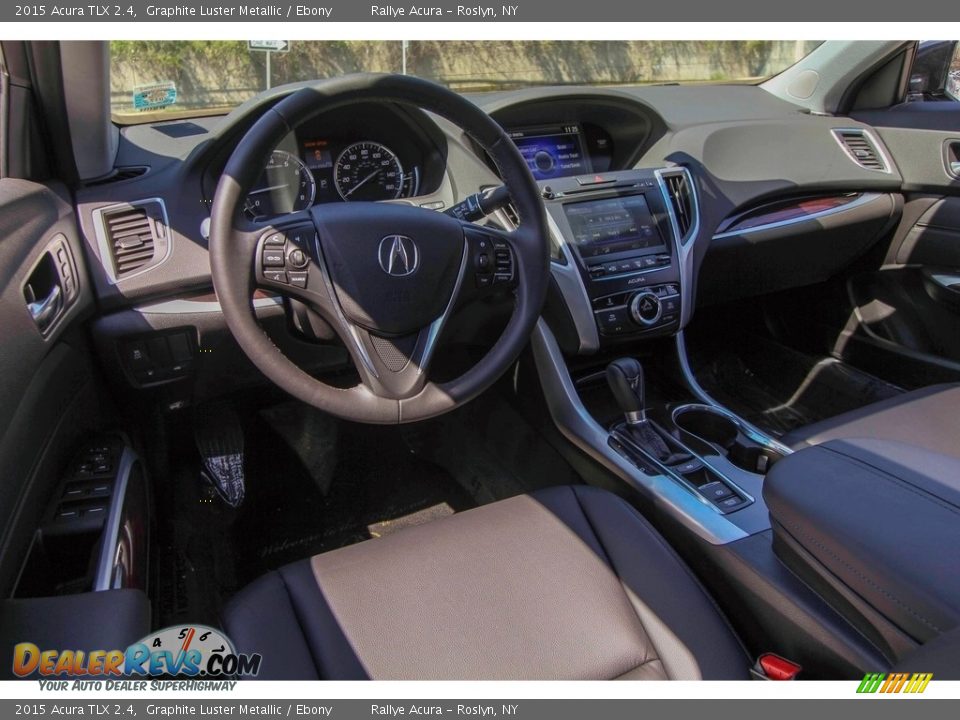 2015 Acura TLX 2.4 Graphite Luster Metallic / Ebony Photo #10