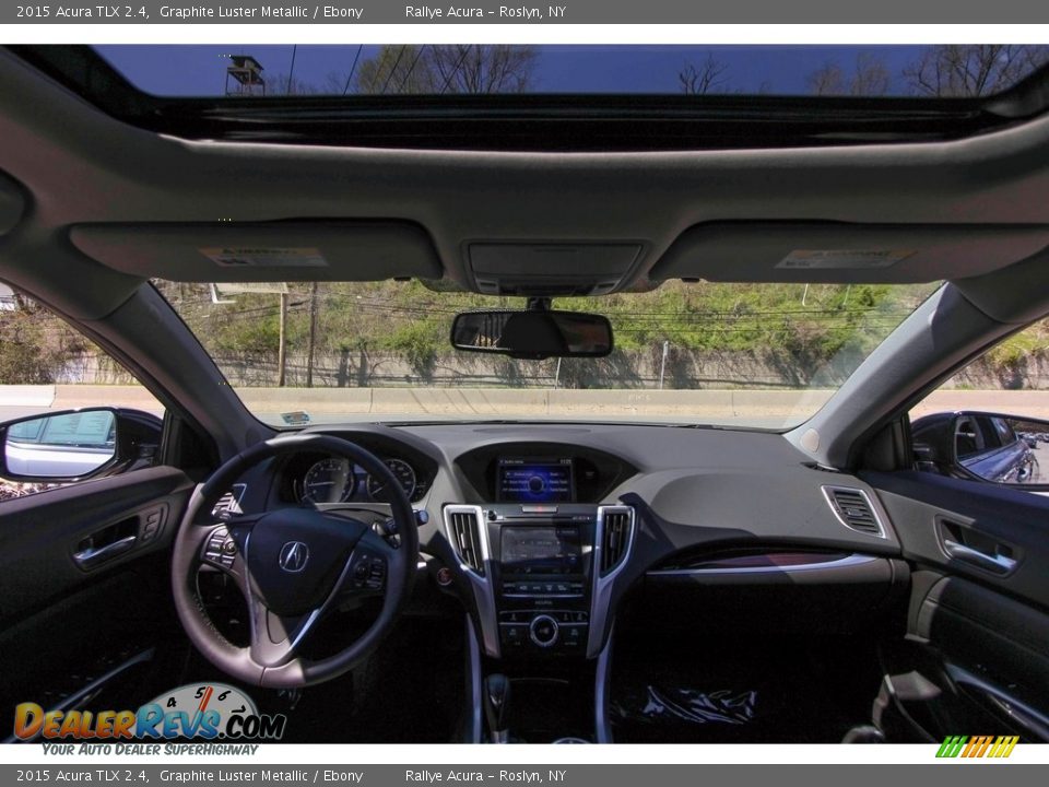 2015 Acura TLX 2.4 Graphite Luster Metallic / Ebony Photo #11