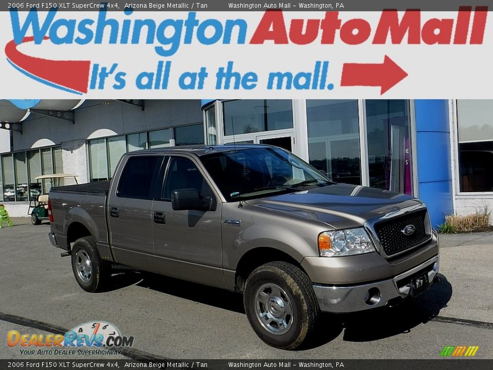 2006 Ford F150 XLT SuperCrew 4x4 Arizona Beige Metallic / Tan Photo #1
