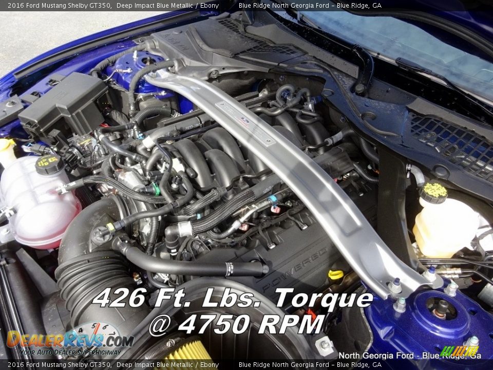2016 Ford Mustang Shelby GT350 Deep Impact Blue Metallic / Ebony Photo #12