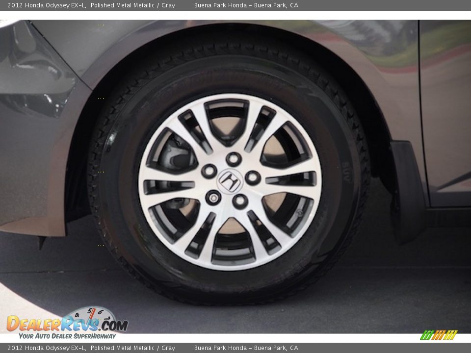 2012 Honda Odyssey EX-L Polished Metal Metallic / Gray Photo #32