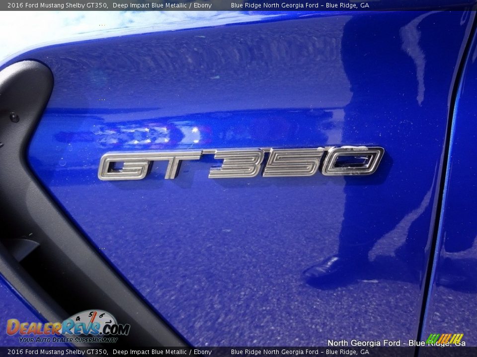 2016 Ford Mustang Shelby GT350 Deep Impact Blue Metallic / Ebony Photo #36