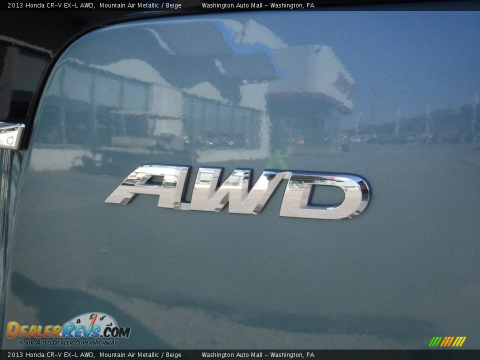 2013 Honda CR-V EX-L AWD Mountain Air Metallic / Beige Photo #11
