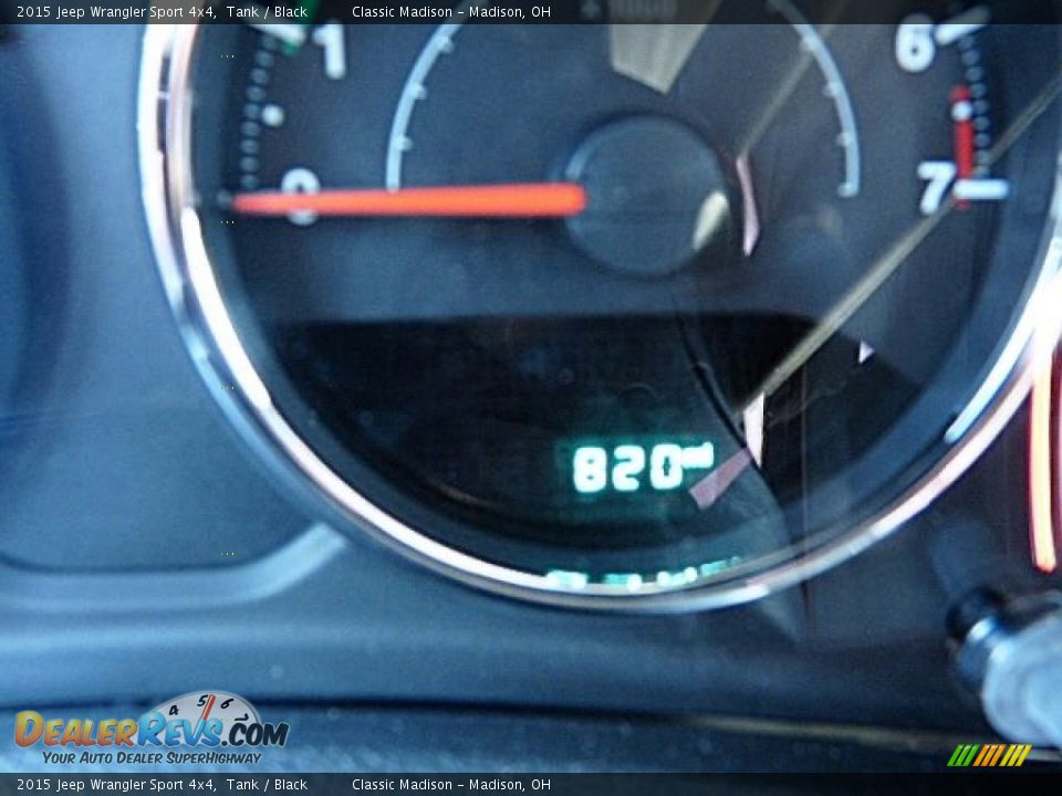 2015 Jeep Wrangler Sport 4x4 Tank / Black Photo #11
