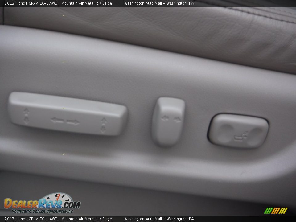 2013 Honda CR-V EX-L AWD Mountain Air Metallic / Beige Photo #16