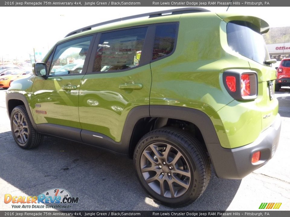 2016 Jeep Renegade 75th Anniversary 4x4 Jungle Green / Black/Sandstorm Photo #2