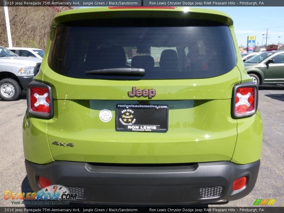 2016 Jeep Renegade 75th Anniversary 4x4 Jungle Green / Black/Sandstorm Photo #3