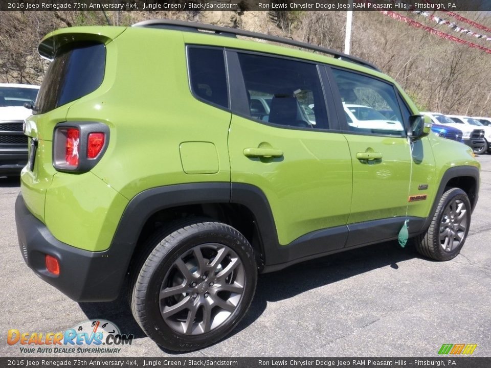 2016 Jeep Renegade 75th Anniversary 4x4 Jungle Green / Black/Sandstorm Photo #5