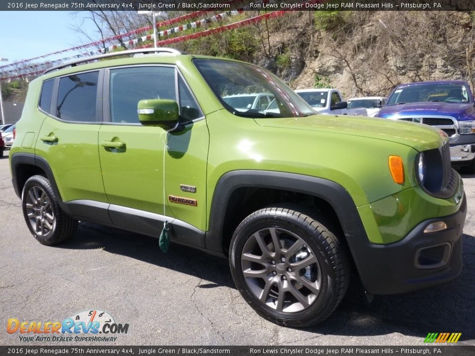 2016 Jeep Renegade 75th Anniversary 4x4 Jungle Green / Black/Sandstorm Photo #6