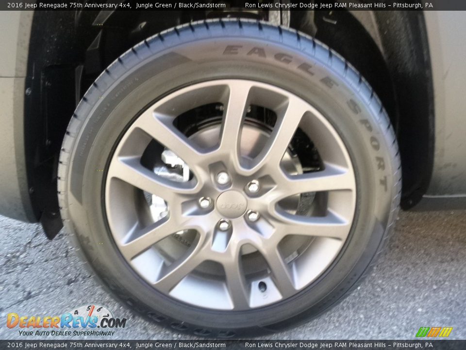 2016 Jeep Renegade 75th Anniversary 4x4 Jungle Green / Black/Sandstorm Photo #8