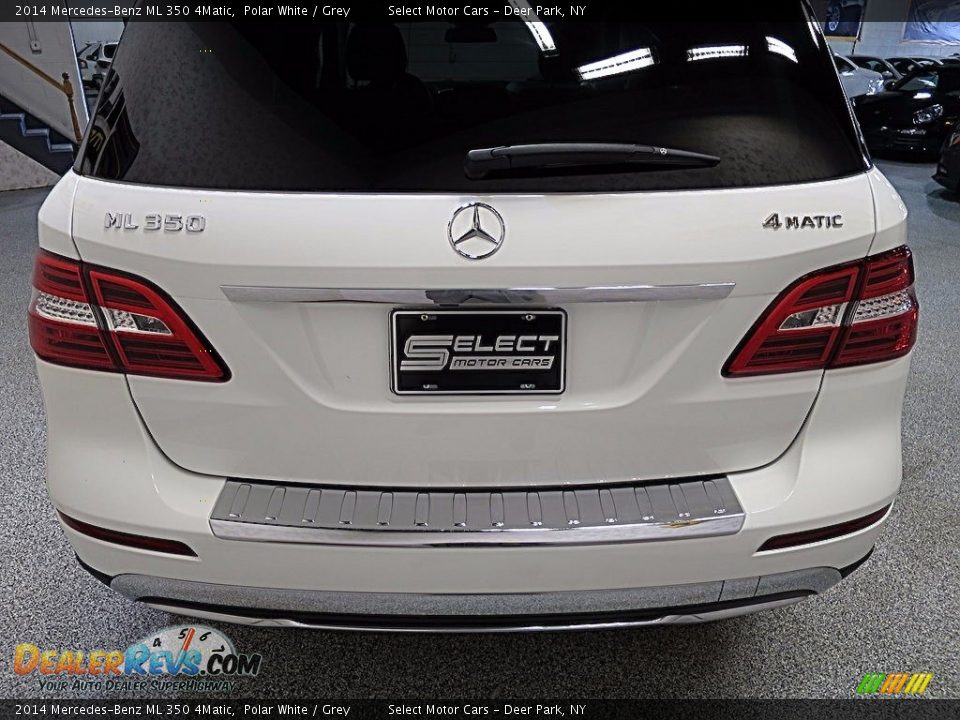 2014 Mercedes-Benz ML 350 4Matic Polar White / Grey Photo #5