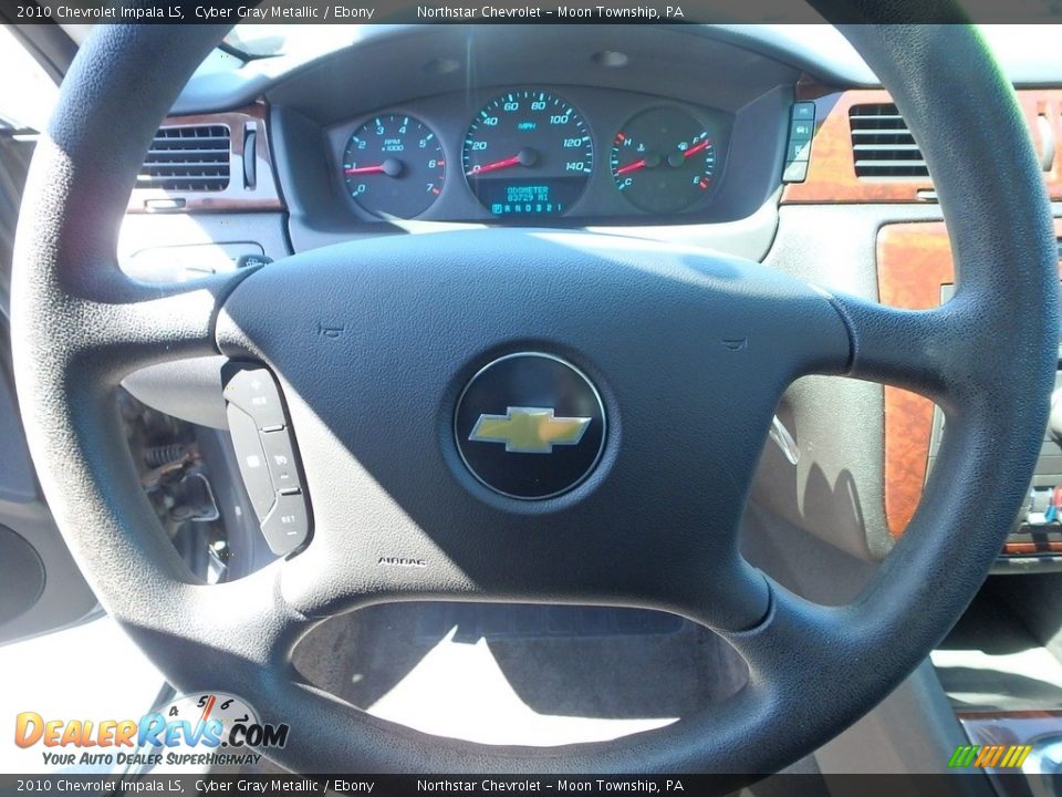 2010 Chevrolet Impala LS Cyber Gray Metallic / Ebony Photo #27