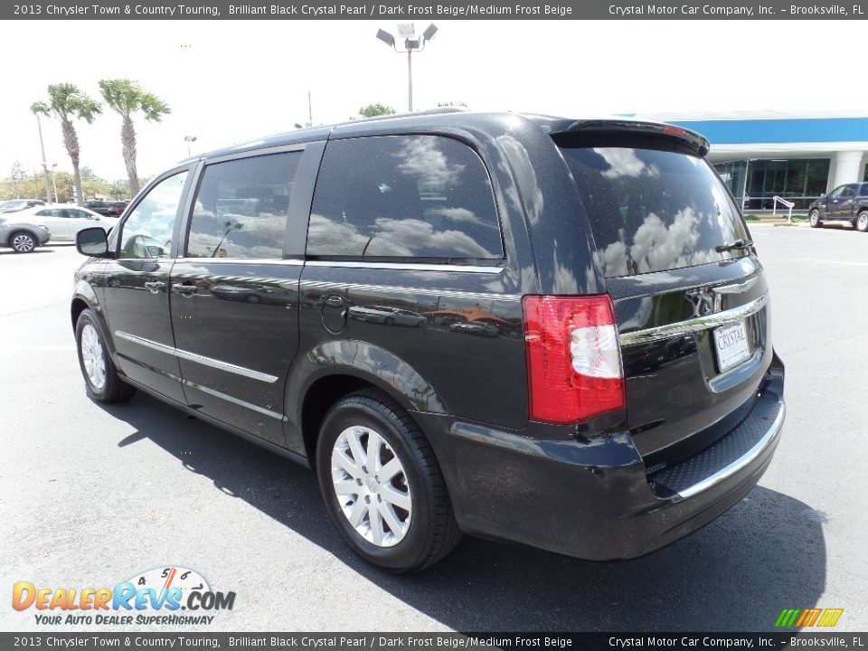 2013 Chrysler Town & Country Touring Brilliant Black Crystal Pearl / Dark Frost Beige/Medium Frost Beige Photo #3