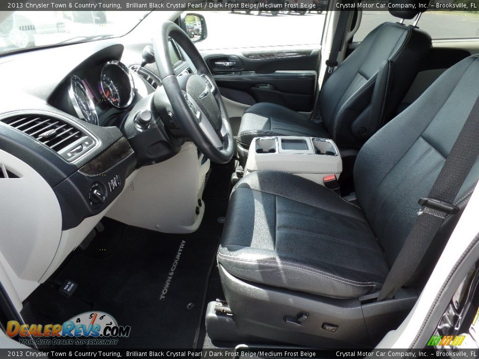 2013 Chrysler Town & Country Touring Brilliant Black Crystal Pearl / Dark Frost Beige/Medium Frost Beige Photo #4