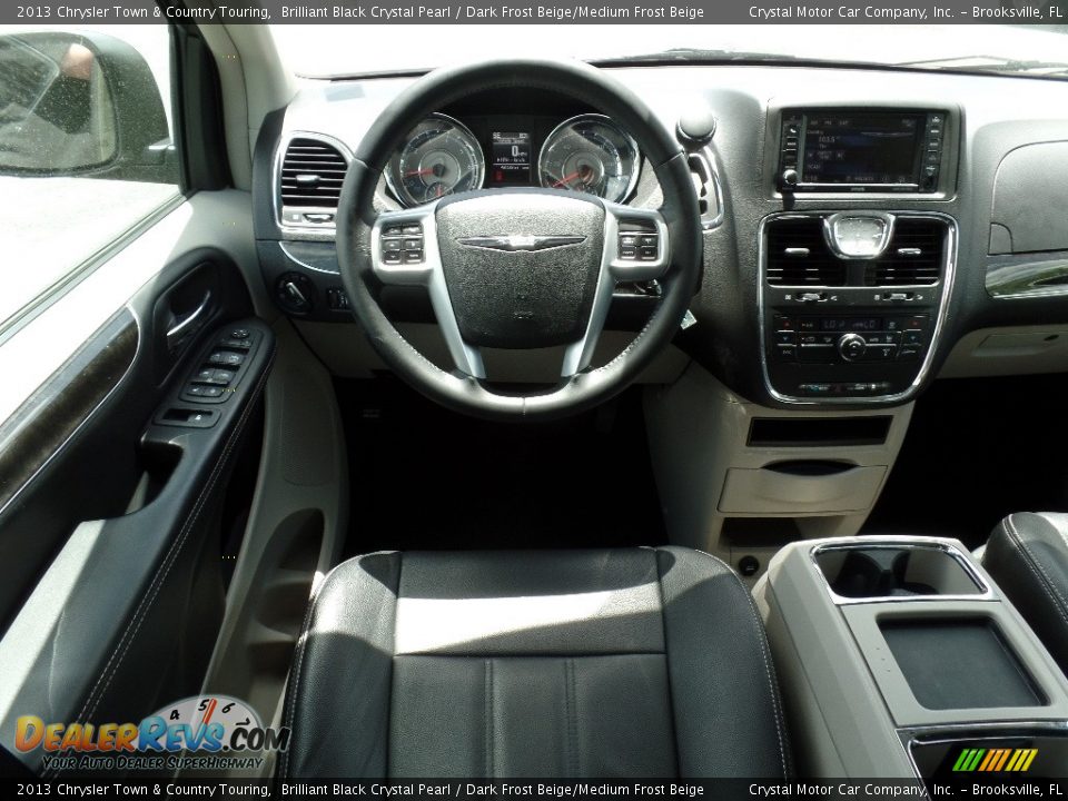 2013 Chrysler Town & Country Touring Brilliant Black Crystal Pearl / Dark Frost Beige/Medium Frost Beige Photo #8