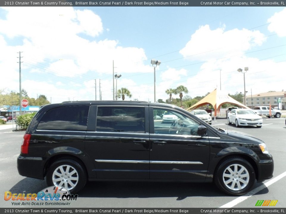 2013 Chrysler Town & Country Touring Brilliant Black Crystal Pearl / Dark Frost Beige/Medium Frost Beige Photo #12