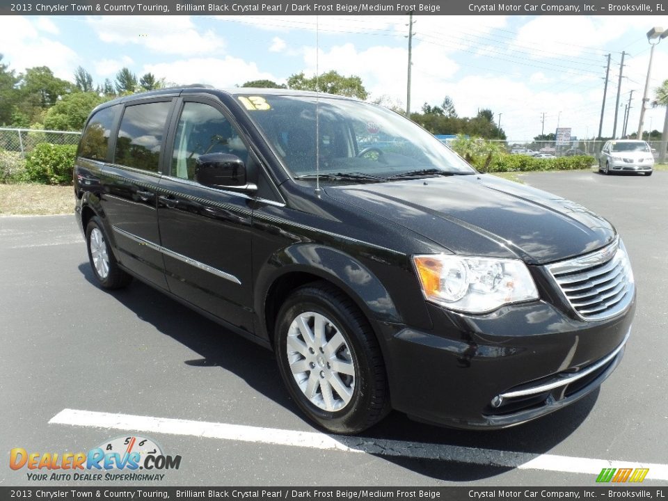 2013 Chrysler Town & Country Touring Brilliant Black Crystal Pearl / Dark Frost Beige/Medium Frost Beige Photo #13