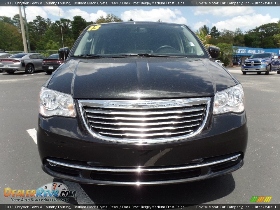 2013 Chrysler Town & Country Touring Brilliant Black Crystal Pearl / Dark Frost Beige/Medium Frost Beige Photo #16