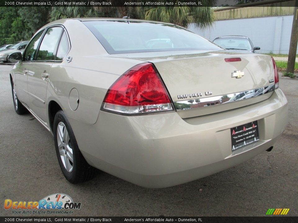 2008 Chevrolet Impala LS Gold Mist Metallic / Ebony Black Photo #5