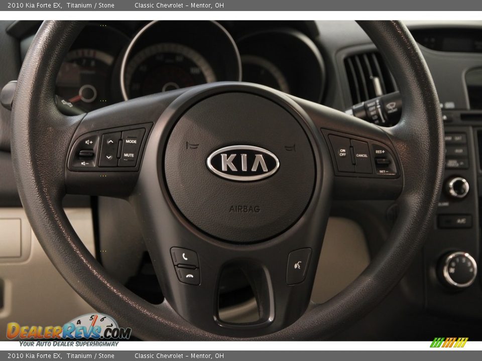 2010 Kia Forte EX Titanium / Stone Photo #6