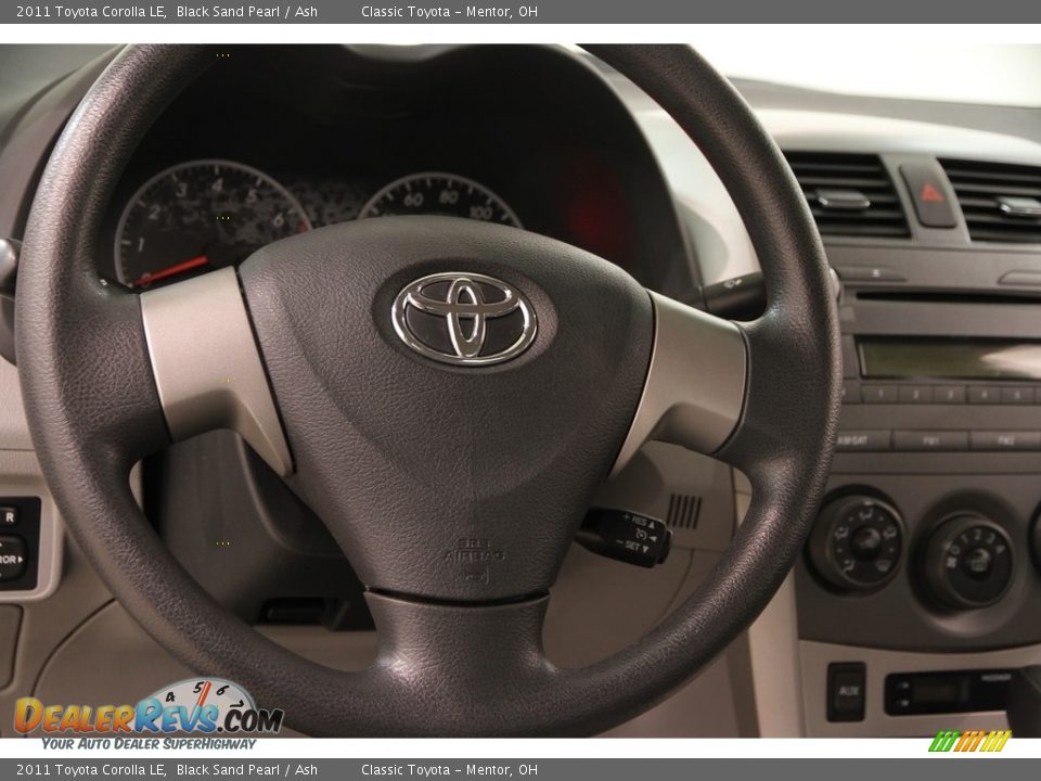 2011 Toyota Corolla LE Black Sand Pearl / Ash Photo #6