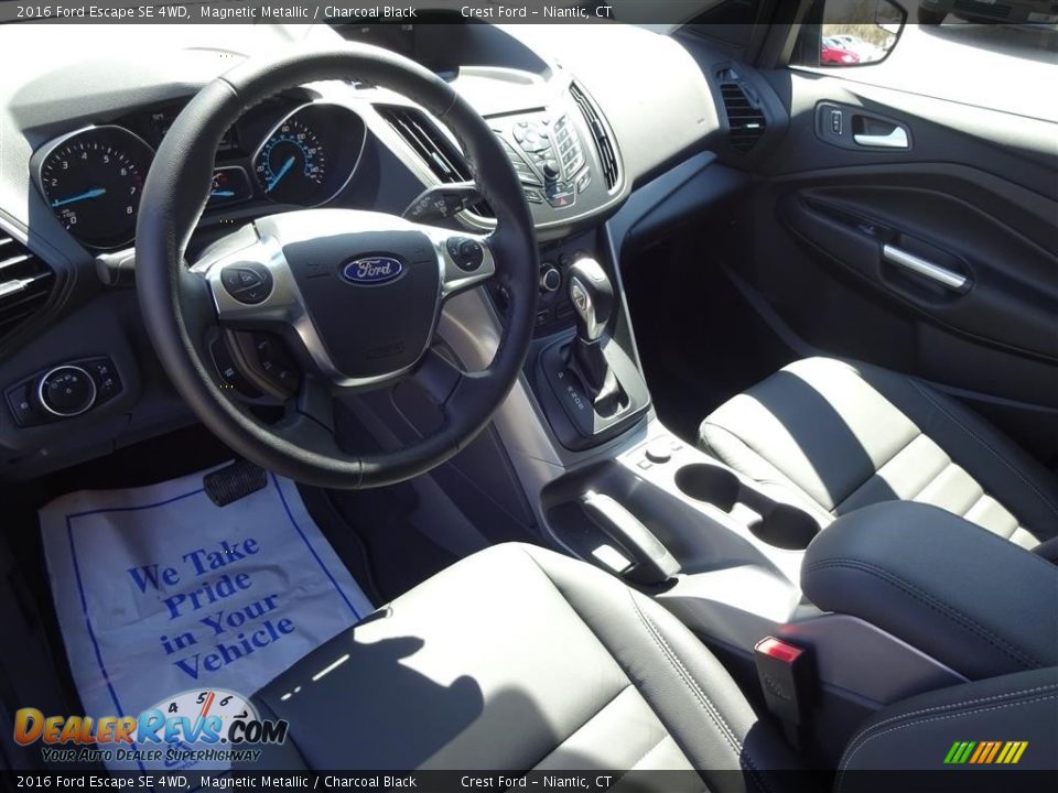 2016 Ford Escape SE 4WD Magnetic Metallic / Charcoal Black Photo #12