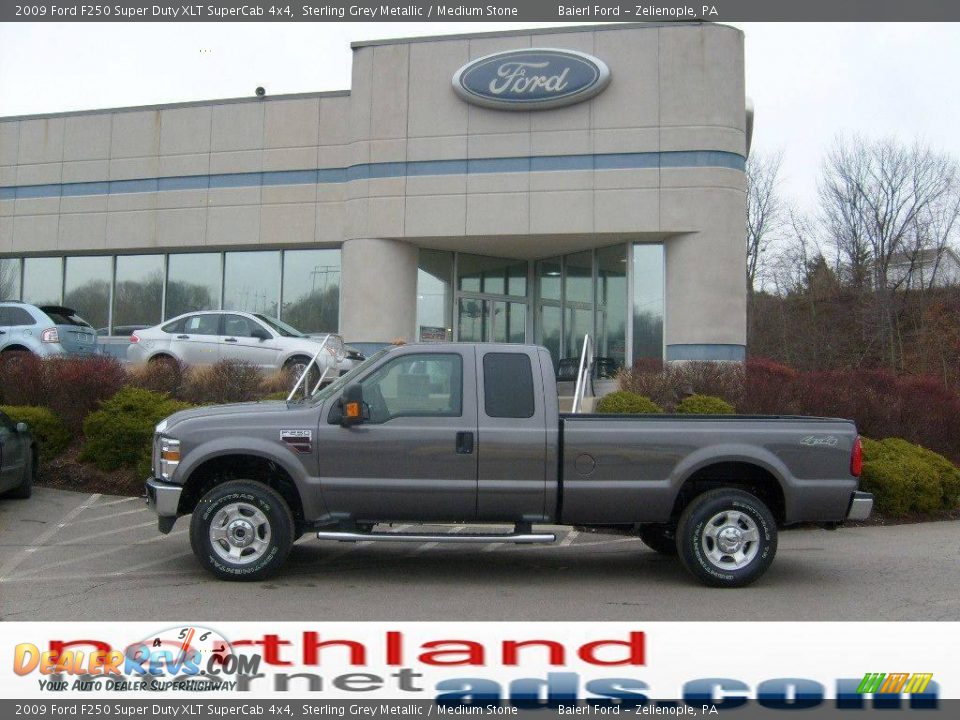 2009 Ford F250 Super Duty XLT SuperCab 4x4 Sterling Grey Metallic / Medium Stone Photo #1