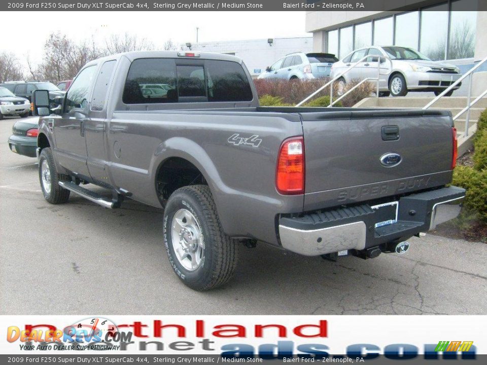 2009 Ford F250 Super Duty XLT SuperCab 4x4 Sterling Grey Metallic / Medium Stone Photo #2