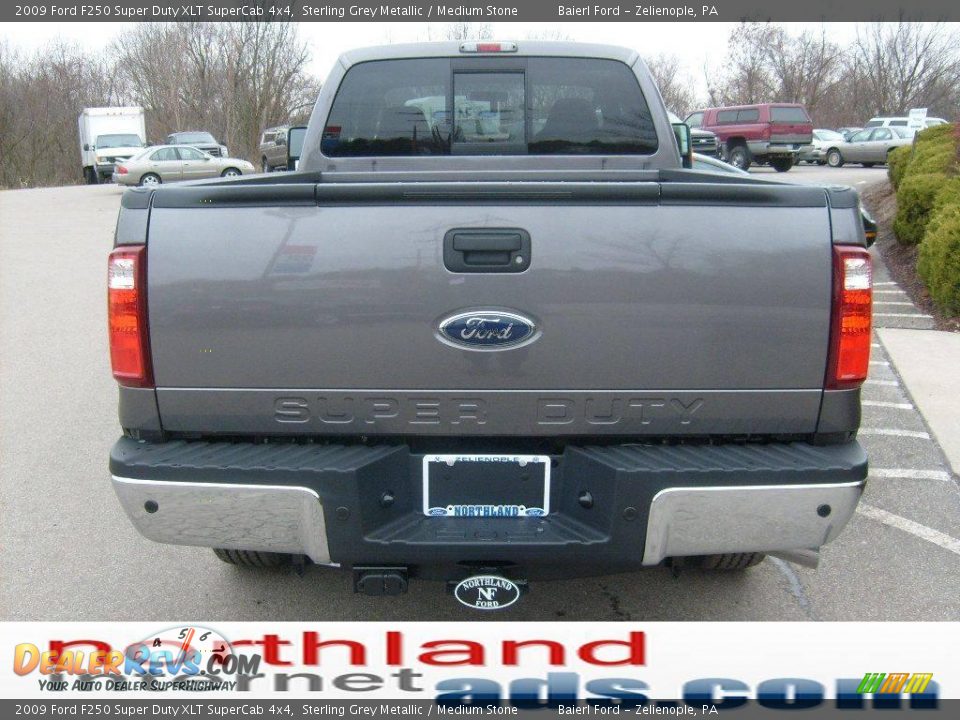 2009 Ford F250 Super Duty XLT SuperCab 4x4 Sterling Grey Metallic / Medium Stone Photo #3