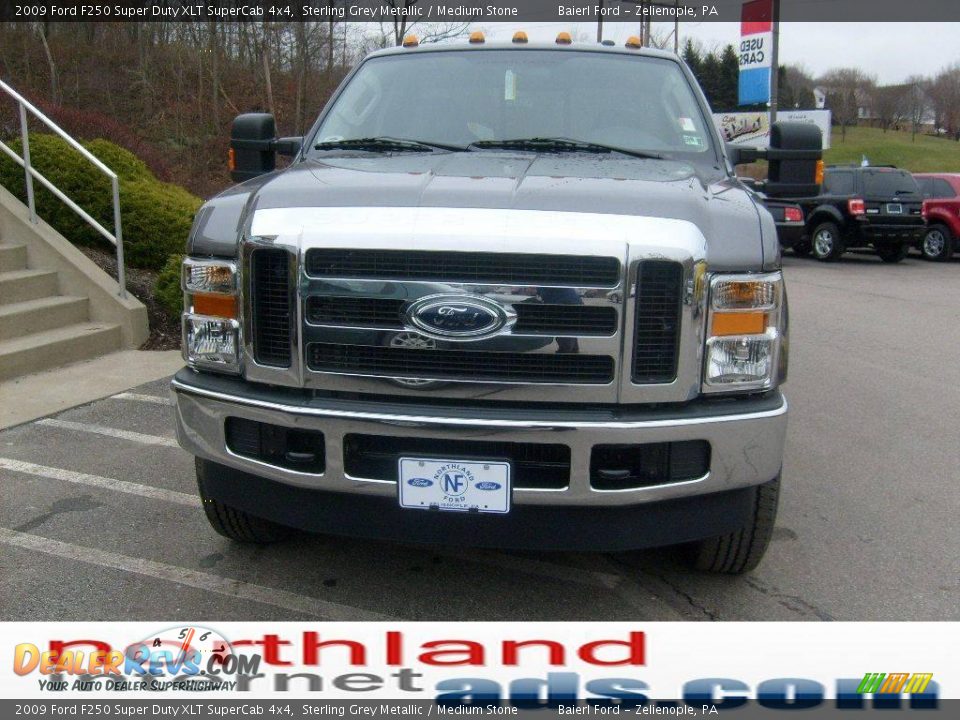 2009 Ford F250 Super Duty XLT SuperCab 4x4 Sterling Grey Metallic / Medium Stone Photo #6