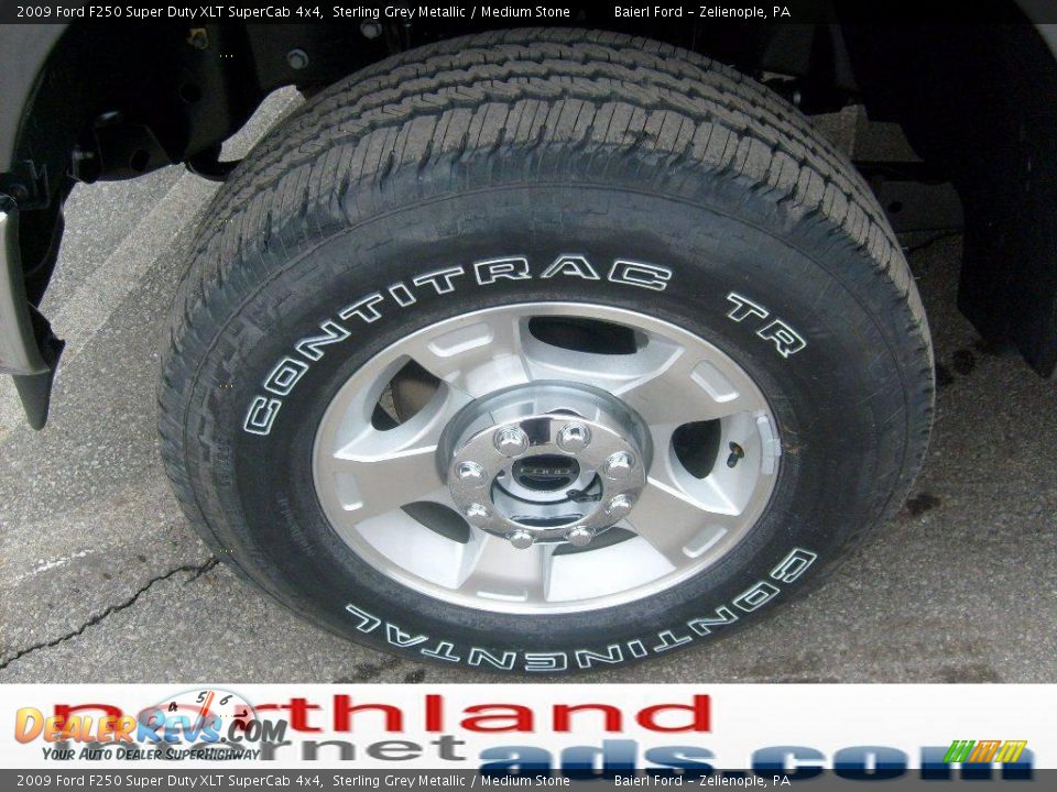 2009 Ford F250 Super Duty XLT SuperCab 4x4 Sterling Grey Metallic / Medium Stone Photo #8