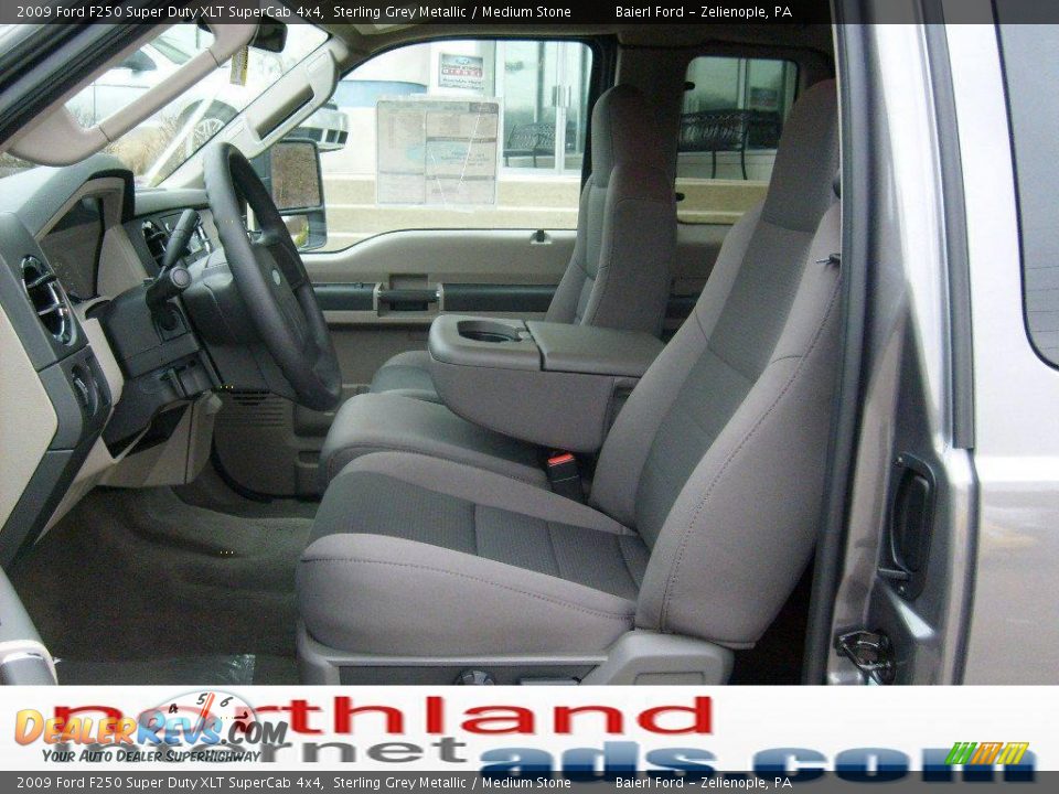 2009 Ford F250 Super Duty XLT SuperCab 4x4 Sterling Grey Metallic / Medium Stone Photo #9