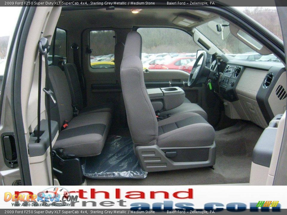 2009 Ford F250 Super Duty XLT SuperCab 4x4 Sterling Grey Metallic / Medium Stone Photo #15
