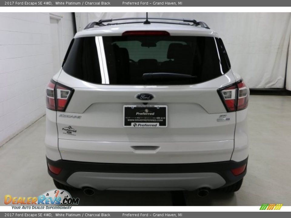 2017 Ford Escape SE 4WD White Platinum / Charcoal Black Photo #5