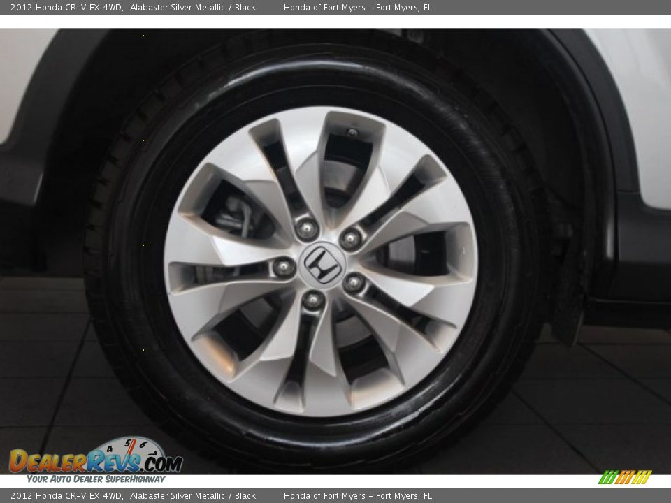 2012 Honda CR-V EX 4WD Alabaster Silver Metallic / Black Photo #2