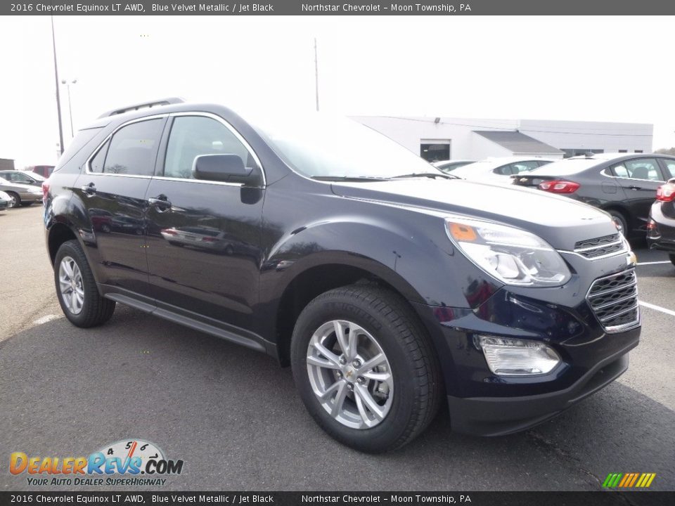 2016 Chevrolet Equinox LT AWD Blue Velvet Metallic / Jet Black Photo #3