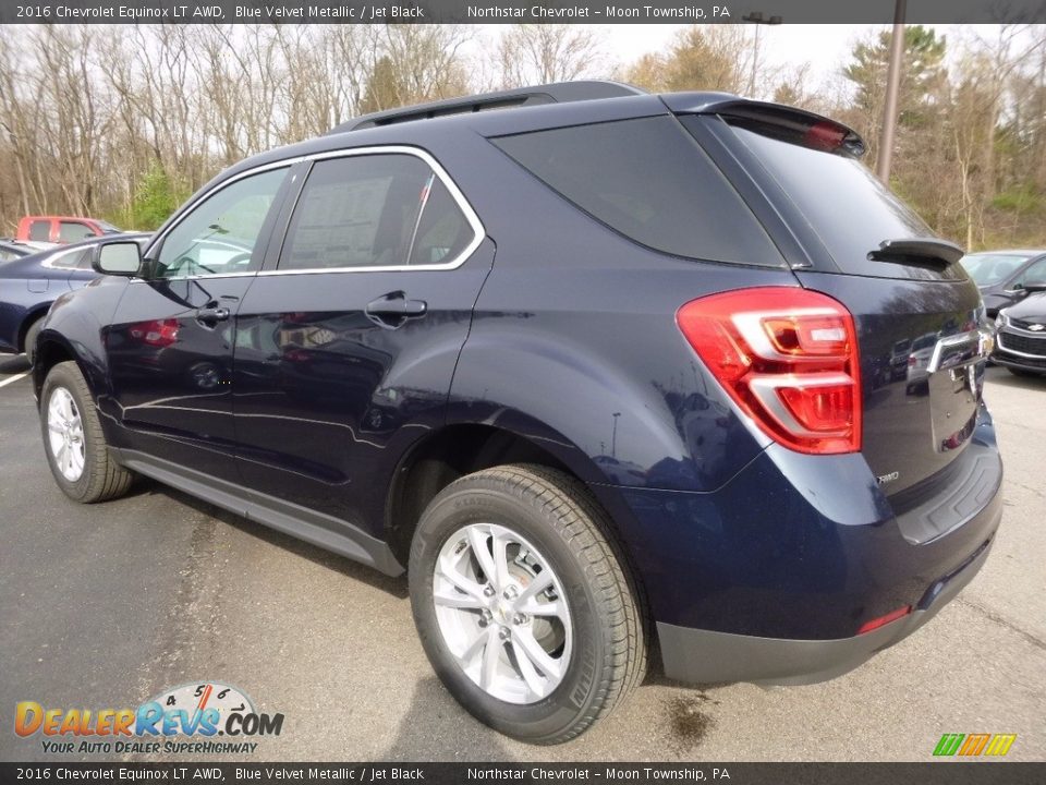 2016 Chevrolet Equinox LT AWD Blue Velvet Metallic / Jet Black Photo #7