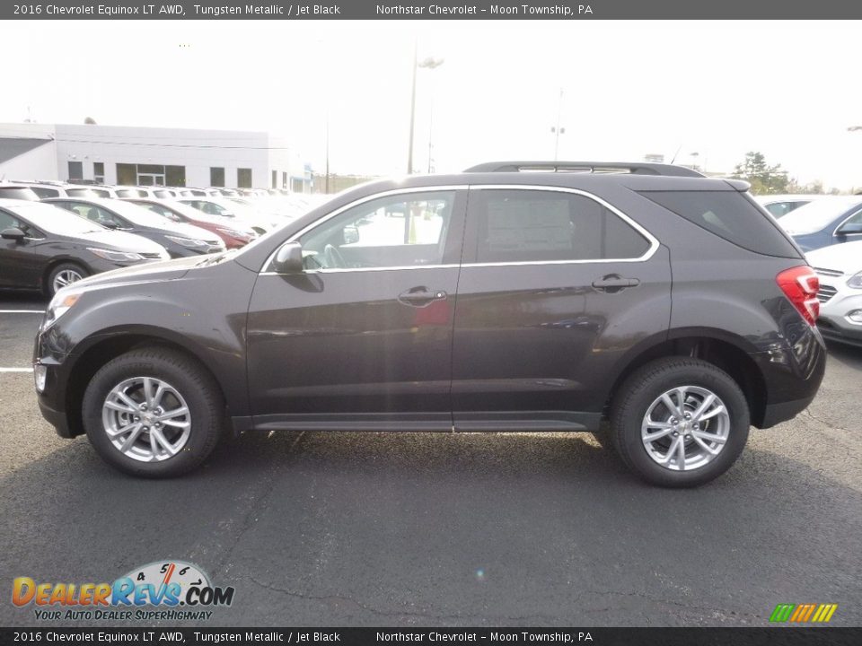 2016 Chevrolet Equinox LT AWD Tungsten Metallic / Jet Black Photo #9