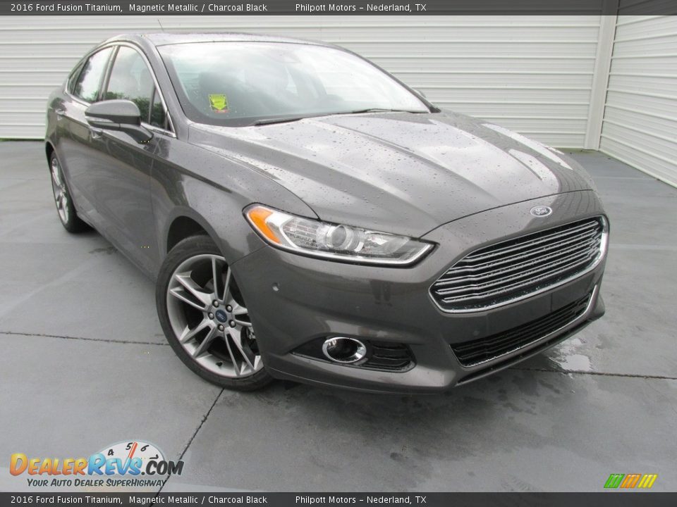 2016 Ford Fusion Titanium Magnetic Metallic / Charcoal Black Photo #1