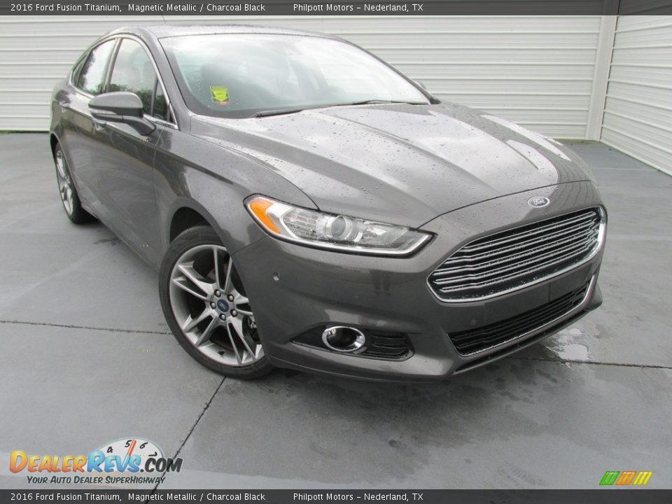 2016 Ford Fusion Titanium Magnetic Metallic / Charcoal Black Photo #2