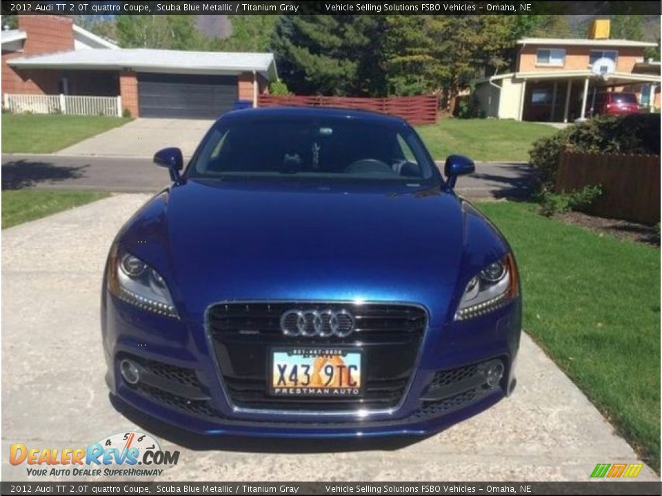 2012 Audi TT 2.0T quattro Coupe Scuba Blue Metallic / Titanium Gray Photo #3