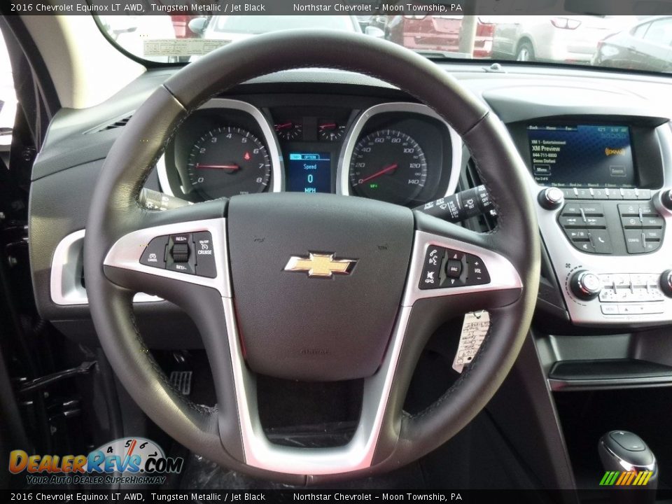2016 Chevrolet Equinox LT AWD Tungsten Metallic / Jet Black Photo #17